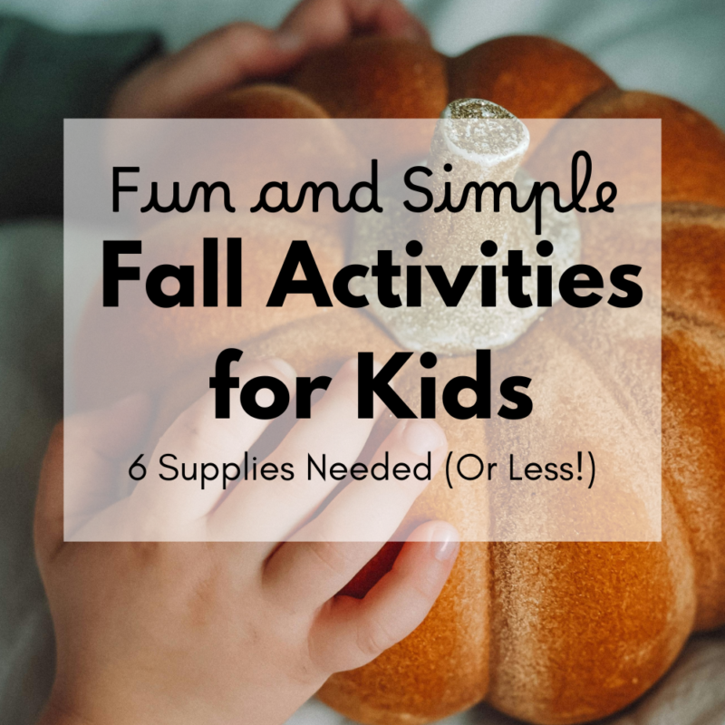 fall activities for kindergarten
